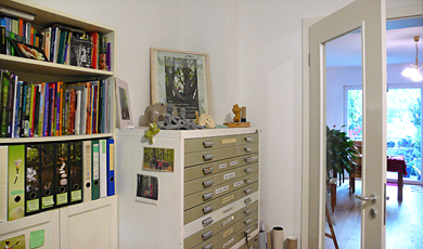 Ecke mit Planschrank